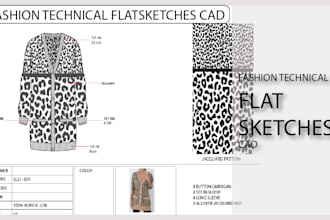 do clothing design tech pack for making samples