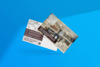 design a professional real estate postcard or eddm