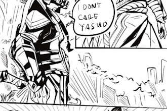 draw your comic , manga , manhua or fan comic