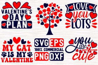 give creative valentines day svg tshirt design bundle for etsy and others