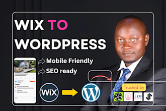 convert wix website to wordpress using elementor