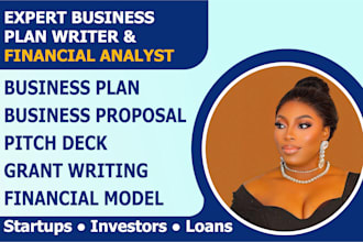 write a business plan for startup, investor, loan, sba, grant, and nonprofit
