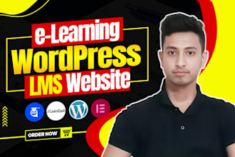 build wordpress elearning website by learndash or tutor lms
