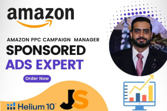 setup, manage and optimize amazon ppc campaign sponsored ads