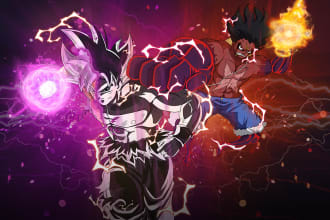 draw amazing illustrations, fanarts, original character designs in anime style