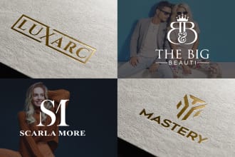 do unique luxury minimalist fashion clothing logo design