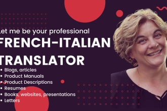 manually translate french to italian