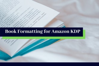 do kindle ebook and paperback formatting for amazon KDP