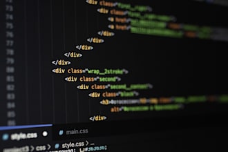 develop your web application with HTML, CSS, jquery