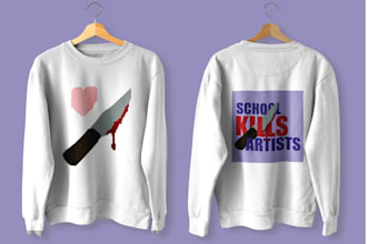 create trendy typography t shirt and hoodie design