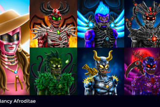 create semi realistic custom nft art collection