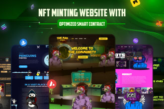 create nft website with smart contract, nft marketplace