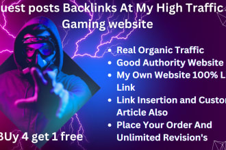 do dofollow gaming and sports guest post at my high traffic website