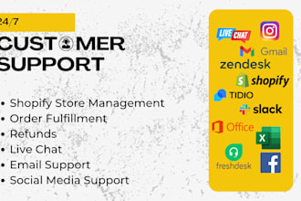 provide live chat, email and customer support for your business