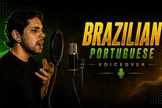 voice your IVR, on hold greeting or voicemail in brazilian portuguese