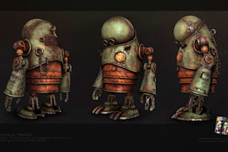 create 3d model of mechanical robot