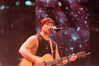 record powerful professional male vocals in english or japanese