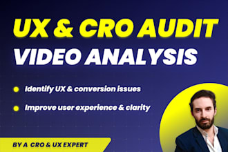 record an expert UX and cro video audit of your website