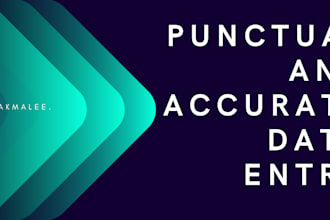 do  punctual and accurate data entry