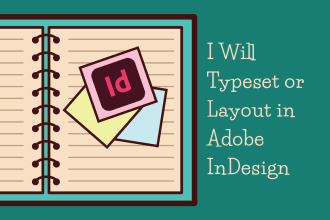 typeset, layout or format in adobe indesign