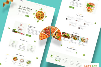 make web design or template in figma, PSD or xd