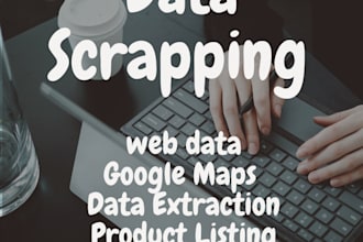 do data scraping of google maps and websites