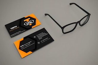 make luxury and fancy business card