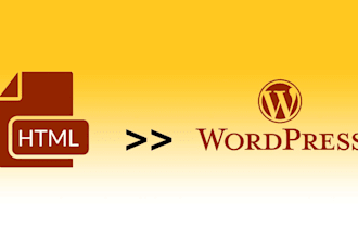 convert your html site to wordpress