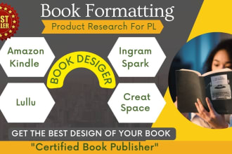 format your book, ebook and paperback for amazon kindle
