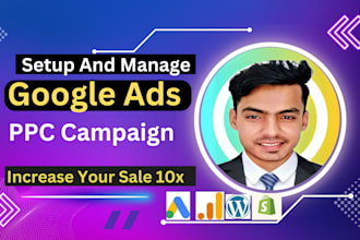 audit, setup profitable google ads PPC campaigns for sales