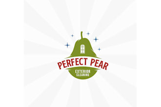 design exterior cleaning  vintage modern logo