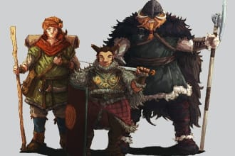 draw dungeons and dragons, dnd characters, fantasy rpg party
