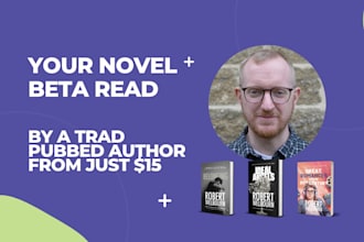 beta read your novel using my publishing expertise