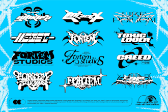 create skatewear clothing brand logo design