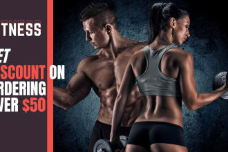 place your logo on male and female HD fitness models