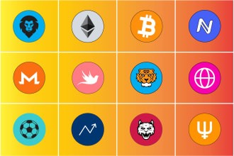 do crypto and cryptocurrency token logo for coin