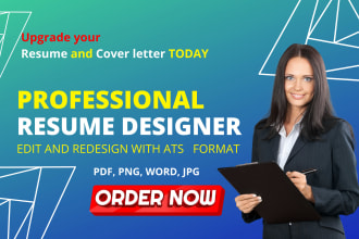 design and upgrade  modern resume, edit cv ,cover letters and  fix linkedin