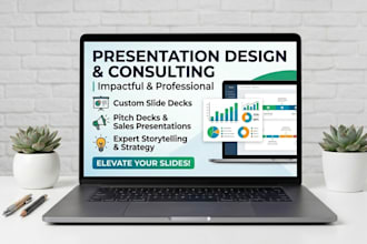 create a professional branded presentation, pitchdeck or slidedeck