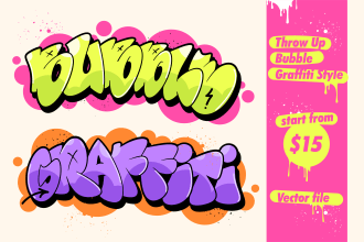 do best bubble and throw up style graffiti design