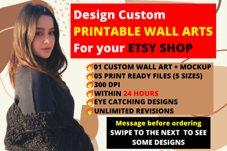design printable wall art designs for your etsy shop