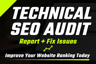 complete technical SEO audit to optimize website for ranking