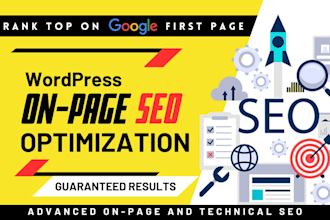 do wordpress on page SEO with technical optimization using yoast or rank math