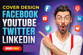design professional facebook cover photo, banner and  linkedin cover