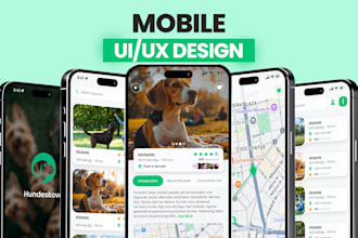 create premium mobile app UI UX and modern figma app design