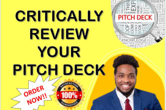 review and edit your fundraising pitch deck