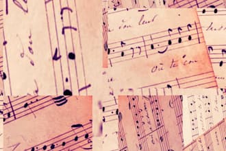 make a digital music score of handwritten music sheet