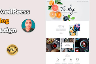 design a mobile responsive wordpress blog for you