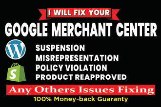 fix google merchant center suspension issue