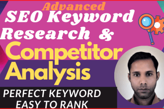 do advanced SEO keyword research and competitor analysis