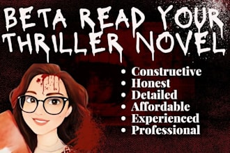 beta read your thriller novel